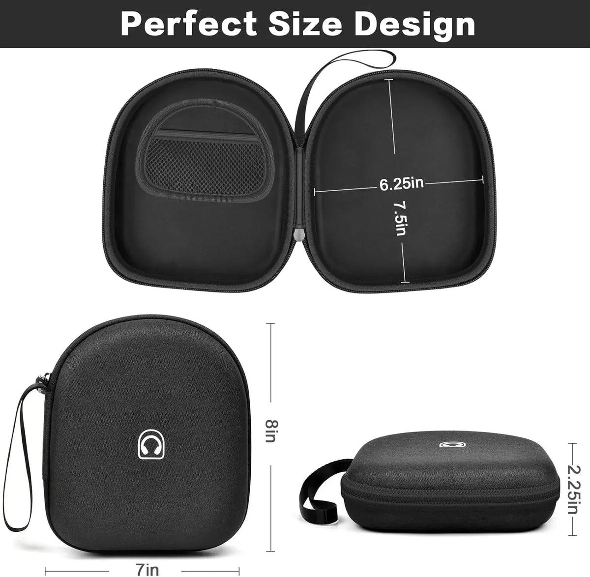 Headphone Storage Bag for Sony WH-CH520 – Hard Shell Case Headphone Storage Case Babs