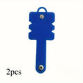 Silicone Headphone Winder & Cable Cord Organizer for Earbuds Cable Cord Organizer Babs Blue-2pcs