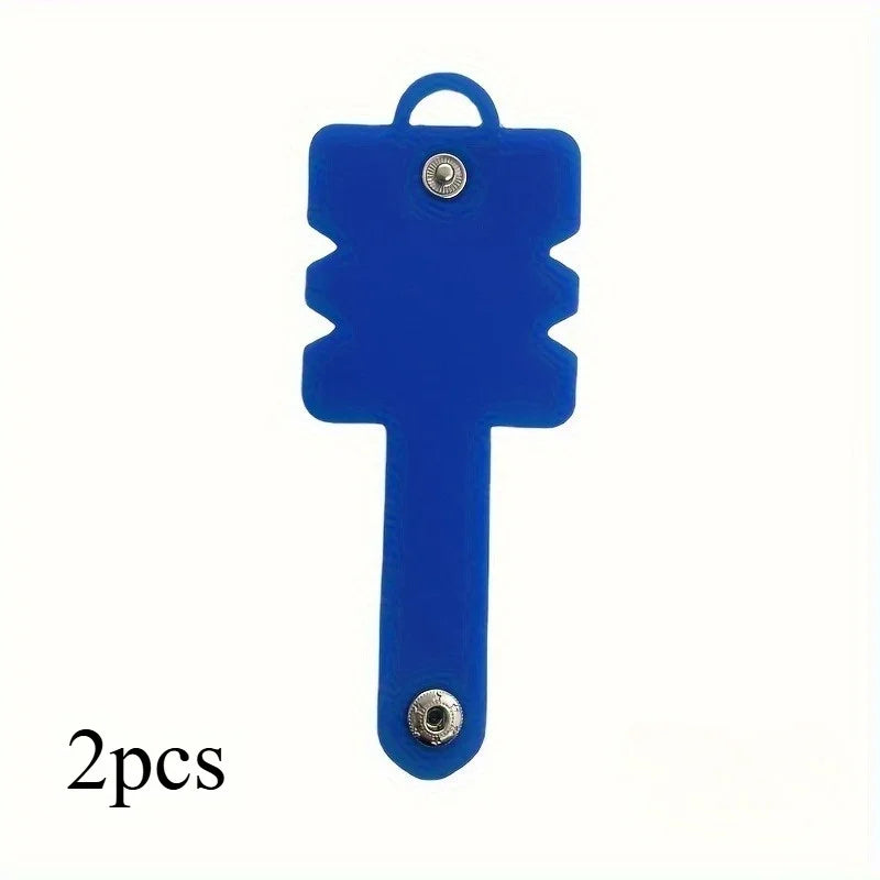 Silicone Headphone Winder & Cable Cord Organizer for Earbuds Cable Cord Organizer Babs Blue-2pcs