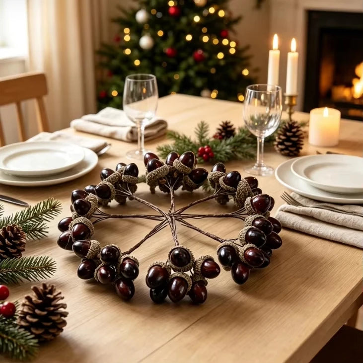 Artificial Mini Pine Cone Bouquet | Holiday & DIY Home Décor Artificial Floral Branch Babs