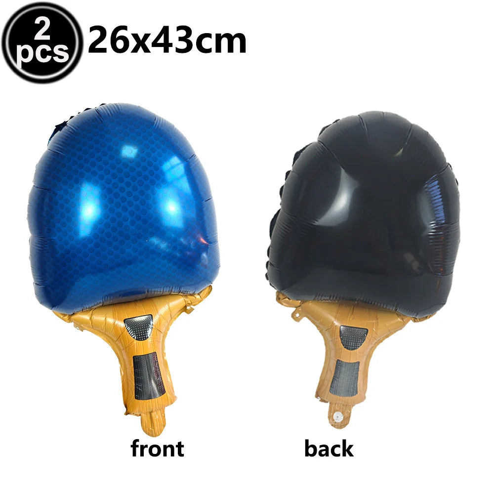 Ping Pong Racket Foil Balloon Set – Sports Party Decor Party Foil Balloons Babs Ruby As pictures show