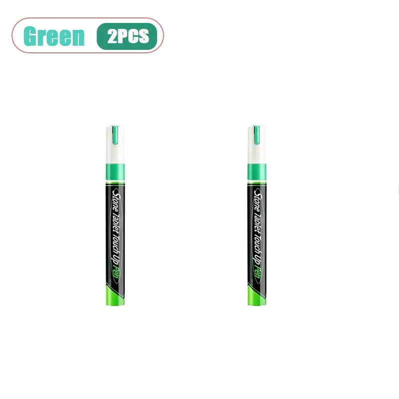 Waterproof Stone Tombstone Touch-Up Paint Marker – 12 Colors Paint Touch-Up Marker Babs Green-2pcs