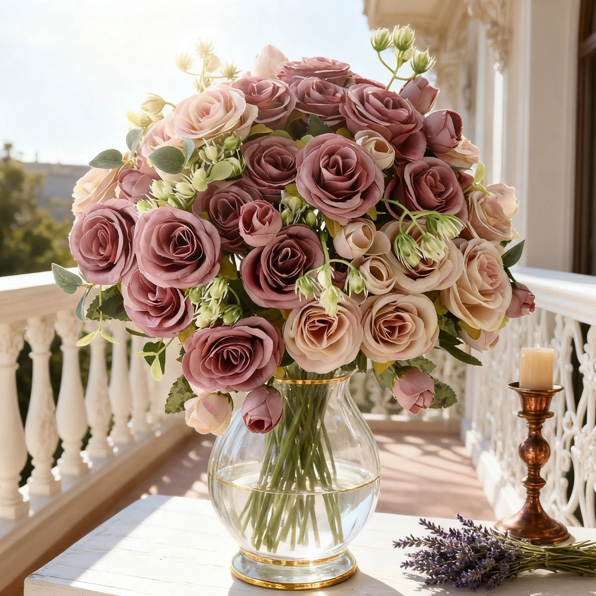 Silk Peony Hydrangea Artificial Flower Bouquet – Wedding & Home Artificial Flower Bouquet Babs