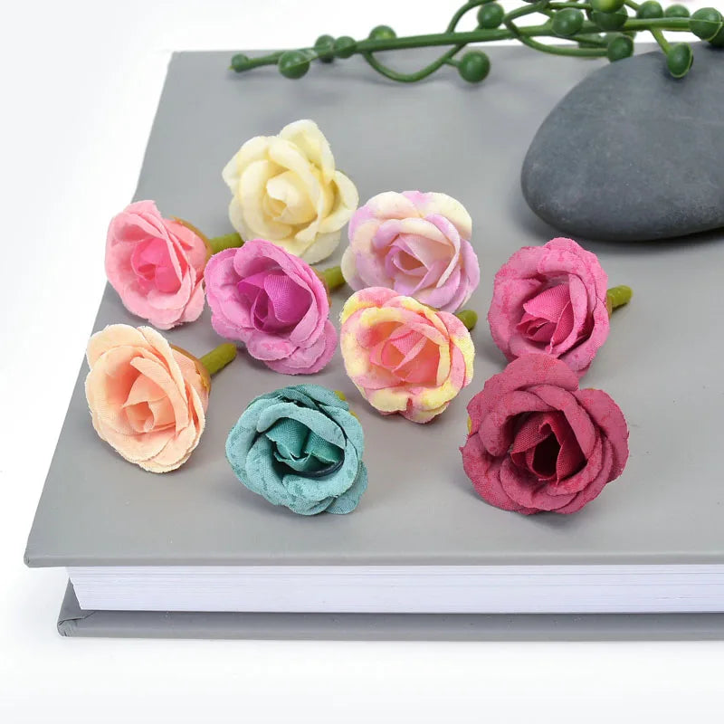 30/50Pcs Silk Artificial Rose Heads – Wedding & Party Décor Artificial Silk Flowers Babs