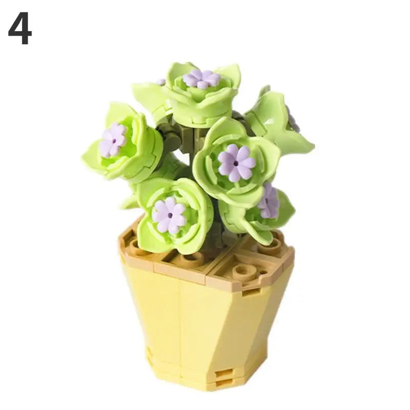 Bonsai Flower Building Blocks Set – DIY Potted Plant Model Kit Building Block Set Babs 4