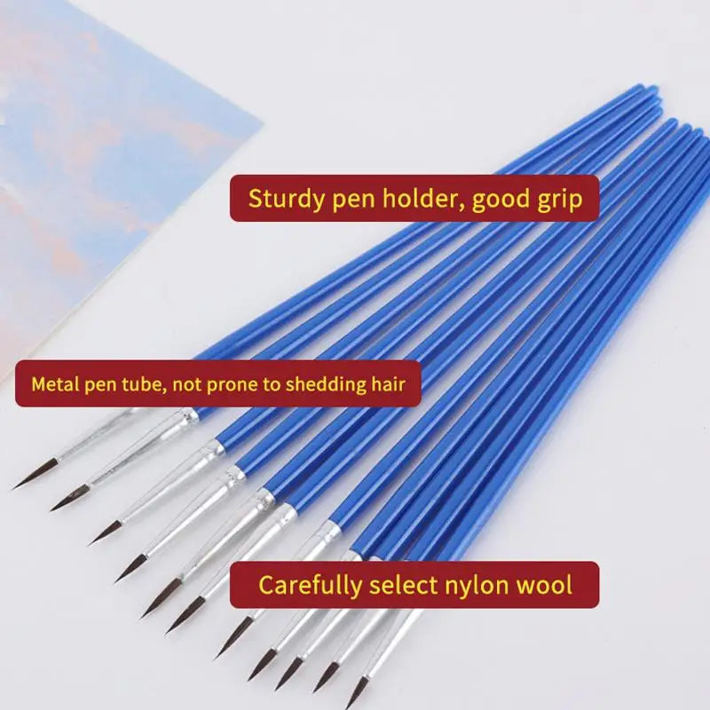 20Pcs Artist Paint Brush Set – Nylon Hook Line Pens for Art Artist Paint Brush Set Babs