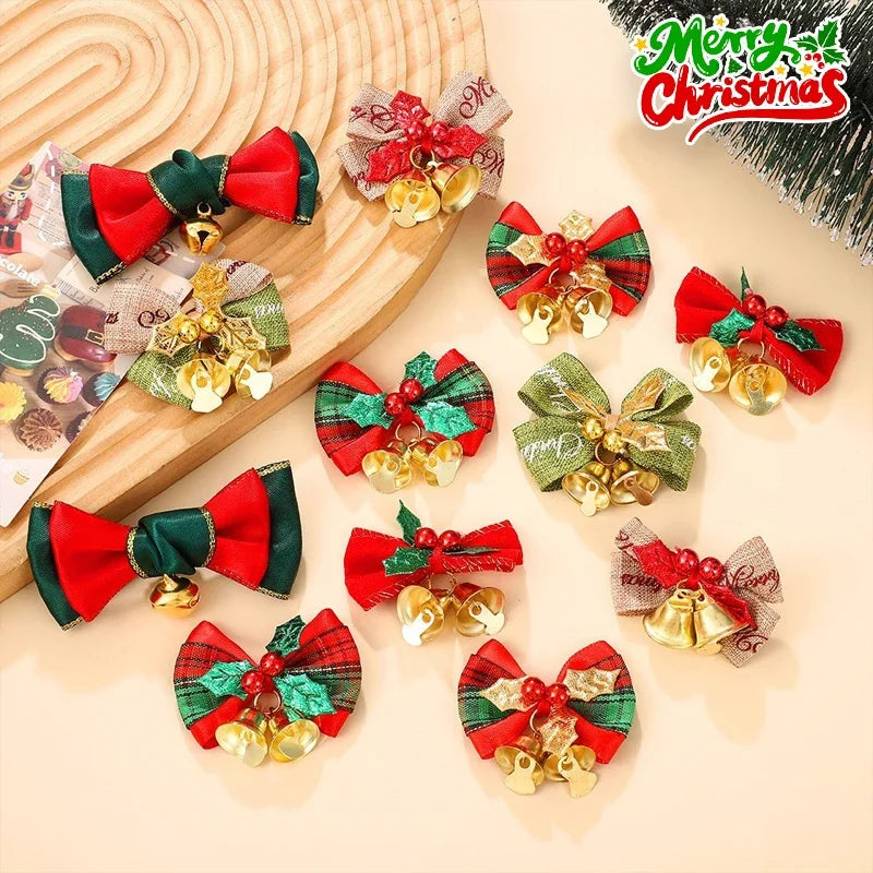 Christmas Bow with Bells Ornament – Tree & Garland Decor Christmas Bow Ornament Babs
