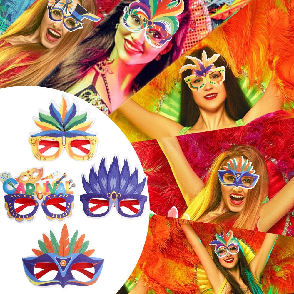 12pcs Venetian Masquerade Masks – Retro Carnival Party Set Masquerade Mask Set Babs
