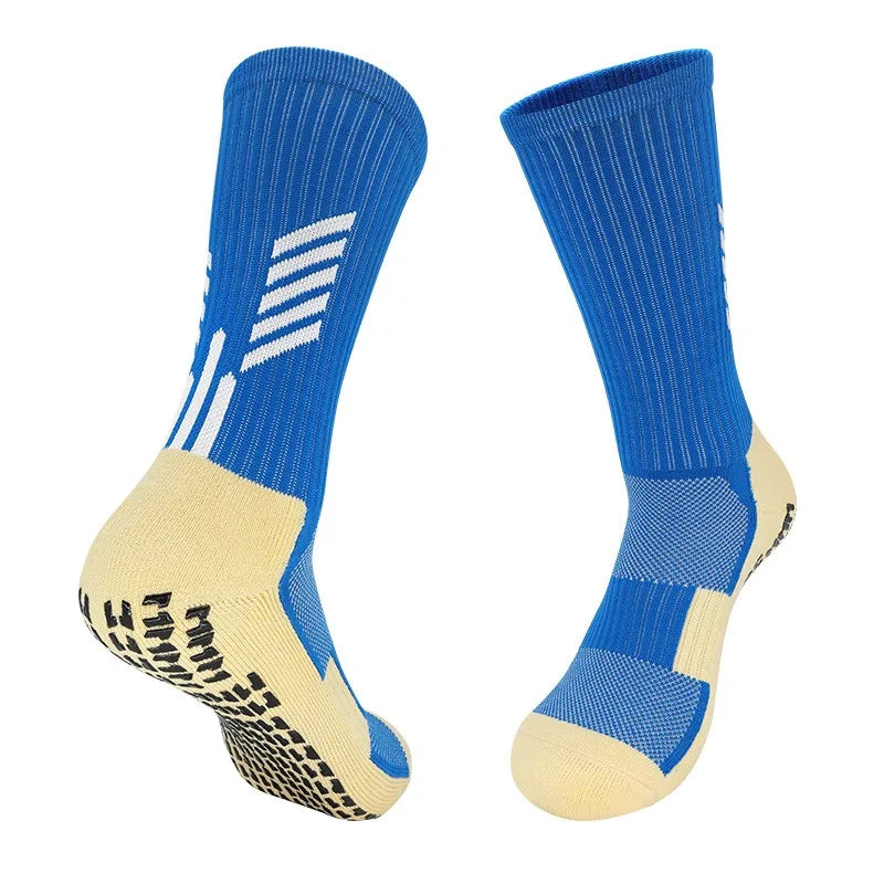Non-Slip Soccer Socks – Grip Bottom Football Training Socks Football Training Socks Babs blue 38-44