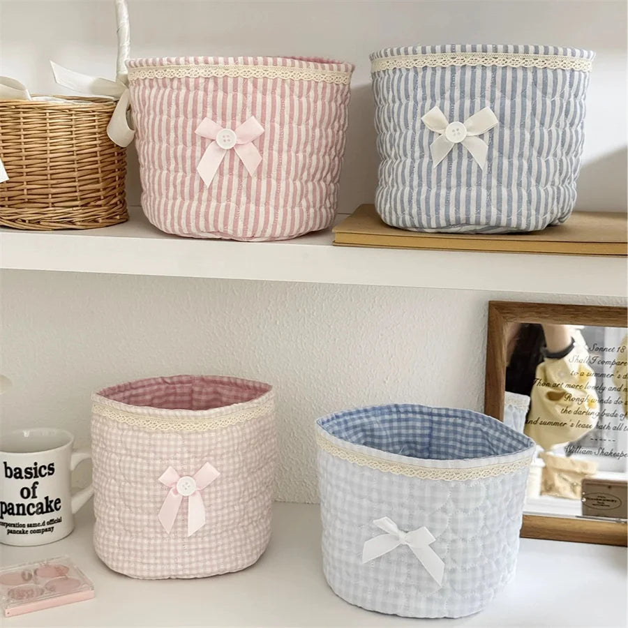 Sweet Lace Ballerina Blue Heart Storage Box – Desk Organizer Decorative Storage Box Babs
