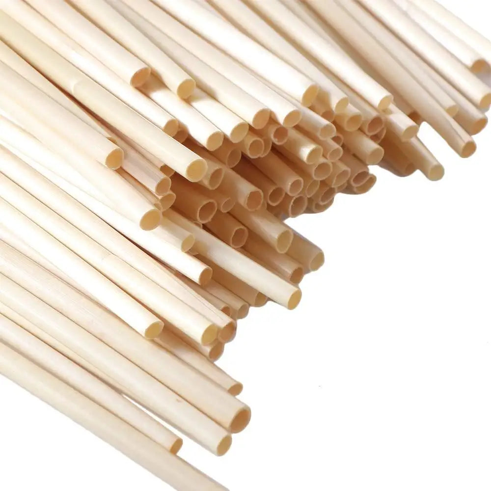 100Pcs Natural Wheat Drinking Straws – Eco-Friendly Biodegradable Eco Drinking Straws Babs