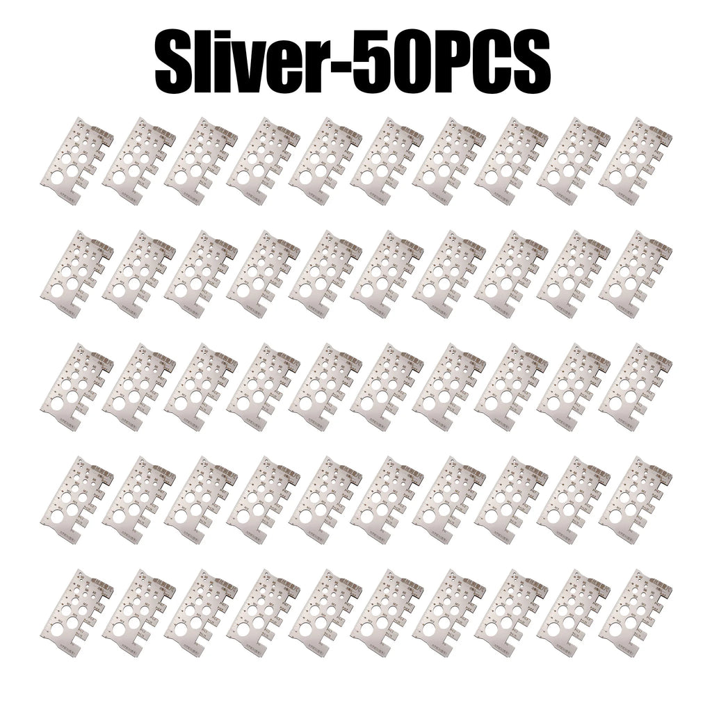 M3-M18 Stainless Steel Thread Checker & Screw Pitch Gauge Thread Pitch Gauge Babs Sliver 50PCS