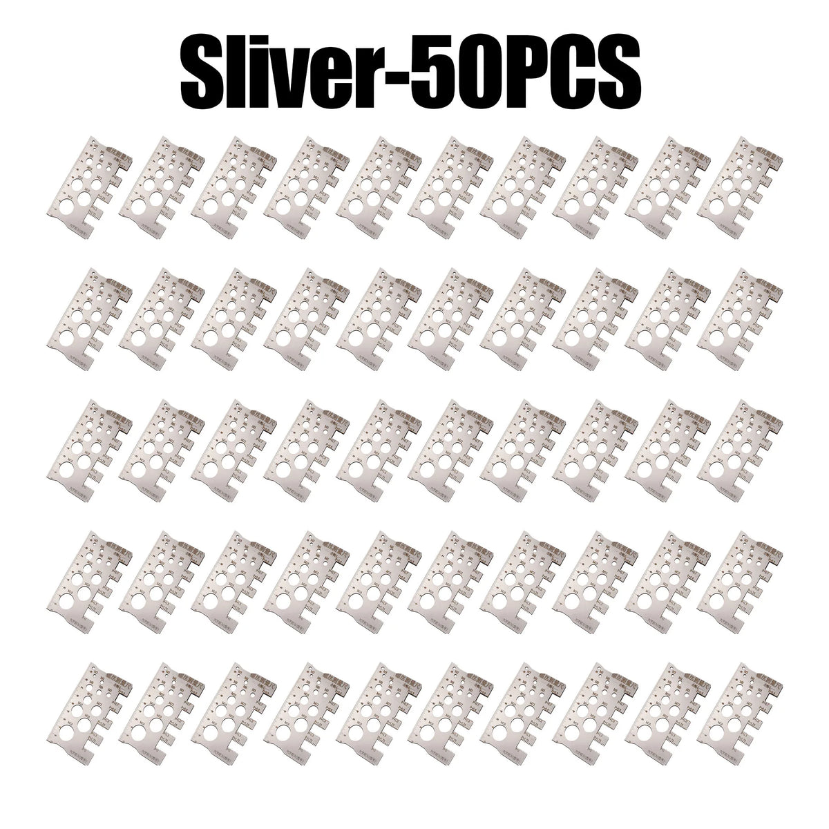 M3-M18 Stainless Steel Thread Checker & Screw Pitch Gauge Thread Pitch Gauge Babs Sliver 50PCS