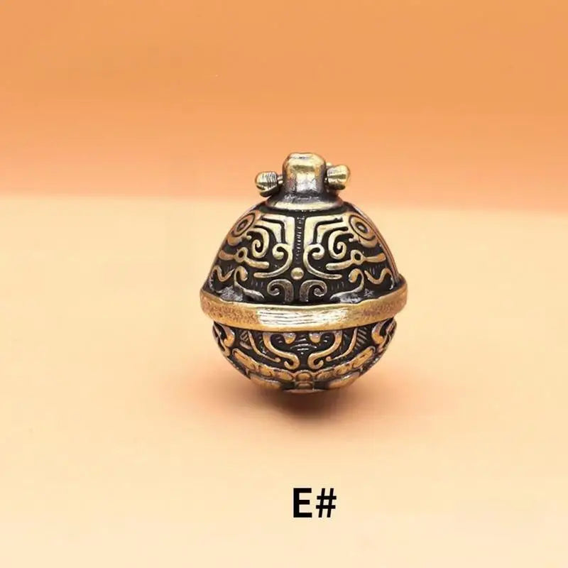 Mini Antique Brass Bell | Chinese Buddha Fengshui Home Decor Decorative Bell Babs E