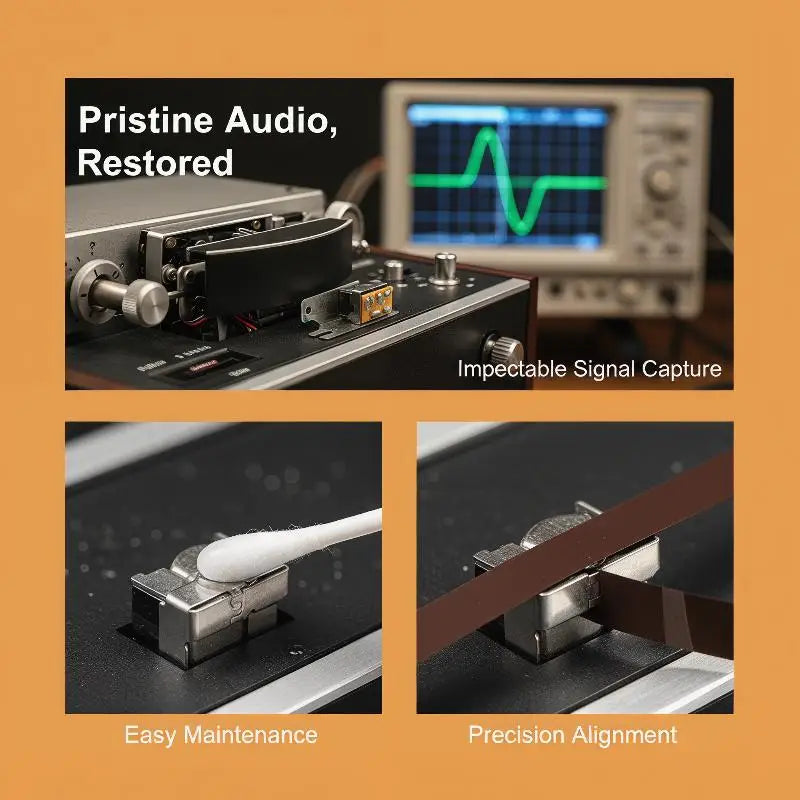 Dual Track Magnetic Head – Audio Tape Deck Recorder Repair Part Tape Deck Repair Part Babs