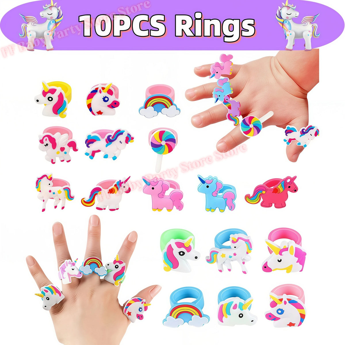 Girls Unicorn Birthday Party Decorations – 3D Balloons & Supplies
