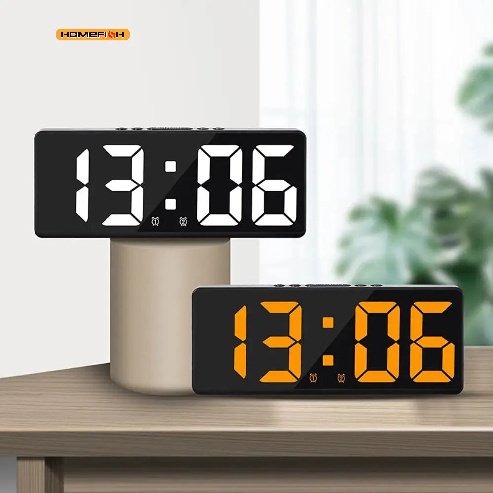 LED Digital Alarm Clock – Nightlight, Temperature & Calendar LED Alarm Clock Babs