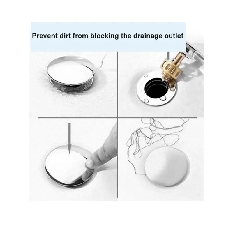 Copper 66mm Pop-Up Sink Drain Stopper – Click Clack Cap Sink Drain Stopper Babs