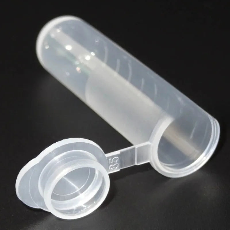 300Pcs 5ml Clear Sample Storage Tubes with Attached Lids Sample Storage Tubes Babs