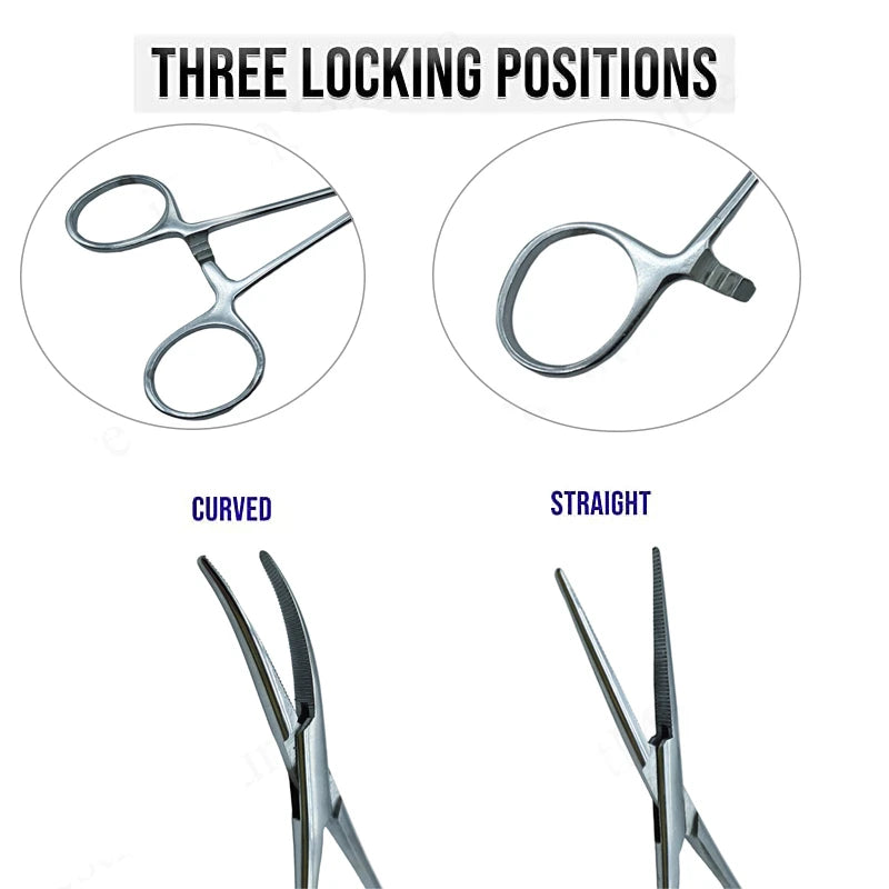 Stainless Steel Locking Hemostat Forceps – Curved & Straight Locking Hemostat Forceps Babs