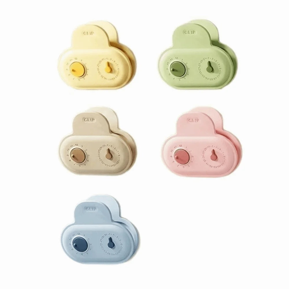 Magnetic Food Sealing Clips with Date Dial – Set of 5 Food Sealing Clips Babs 5pcs