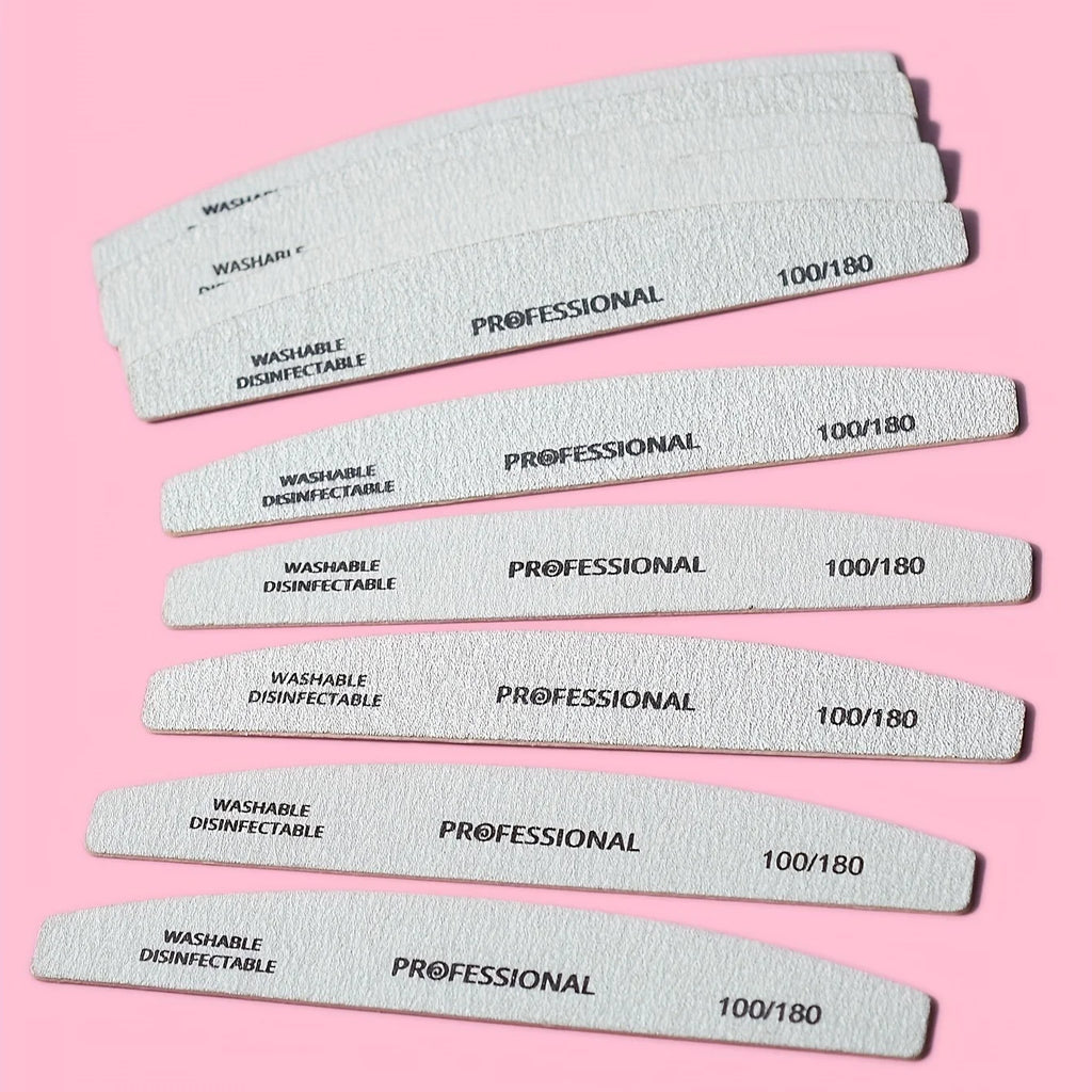 Professional Wooden Nail Files & Buffer Blocks – 10/25 Pack Nail Files & Buffers Babs