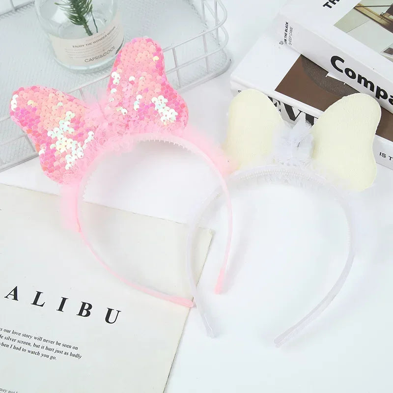10pcs LED Glow Butterfly Bow Headbands – Light Up Party Hoops LED Party Headband Babs