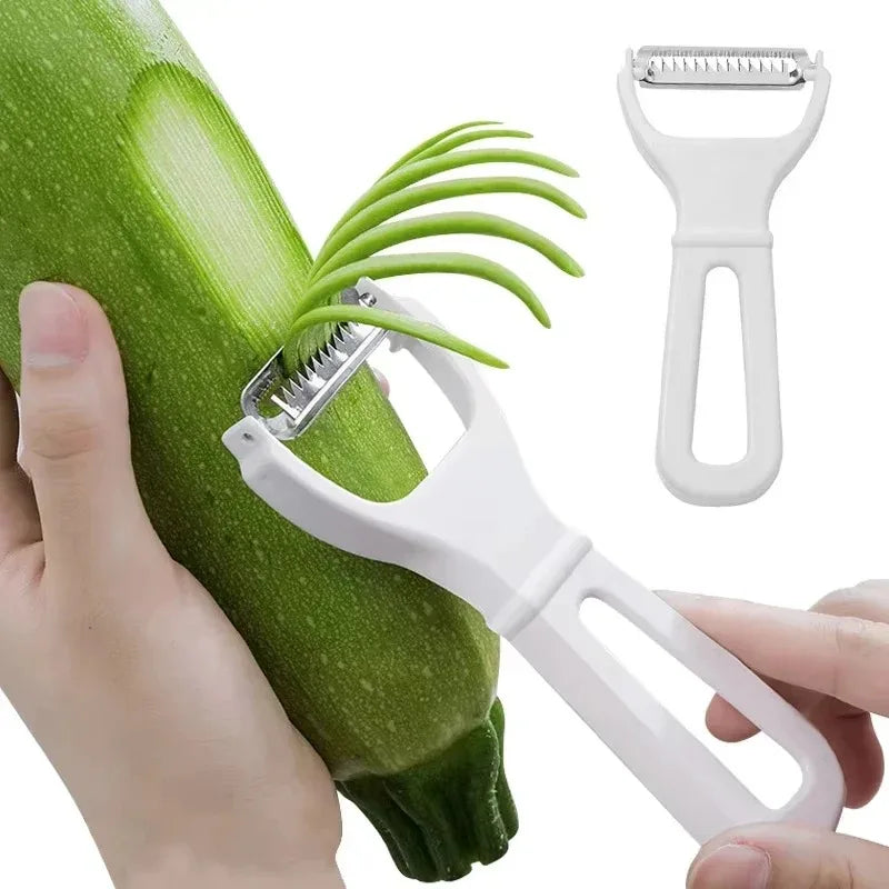 Julienne Peeler & Vegetable Grater – Stainless Steel Slicer Julienne Peeler Grater Babs