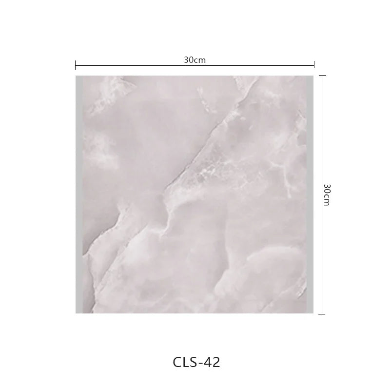 10pcs Self-Adhesive Marble PVC Tile Wall Stickers 30×30cm