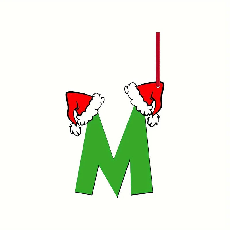 26 Letter Christmas Tree Ornaments – DIY Holiday Décor Set Christmas Ornaments Babs M