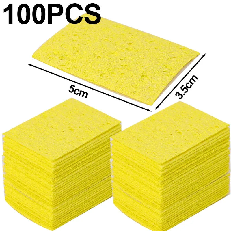 Soldering Iron Tip Cleaning Sponges – 5 to 200 Pack Soldering Tip Cleaner Babs 100PCS