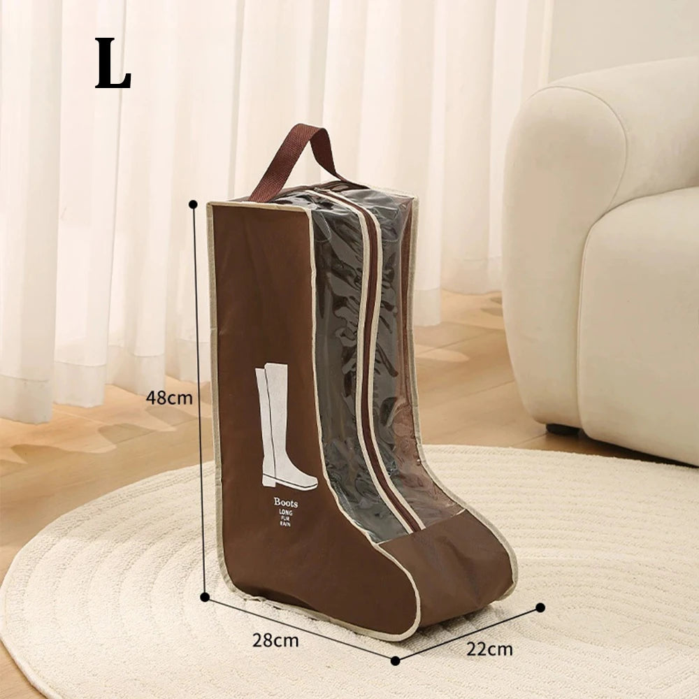 Tall Boots Storage Bag – Waterproof, Portable & Dustproof Boot Storage Bag Babs Brown-L