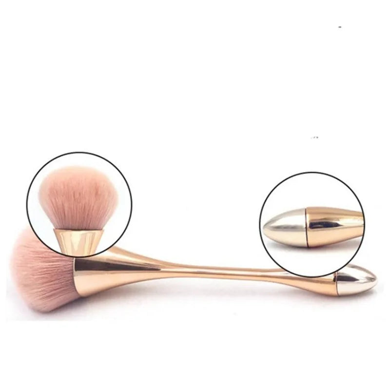 Rose Gold Powder Blush Brush – Large Professional Makeup Brush Makeup Brush Babs