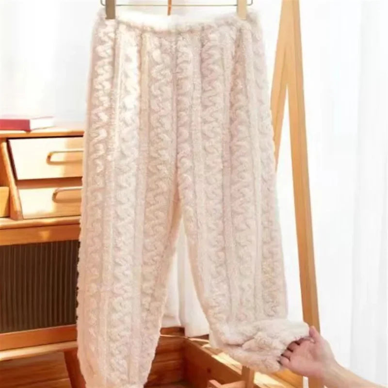 Women's Thermal Fleece Sleep Pants – Warm Plush Loungewear Fleece Loungewear Pants Babs