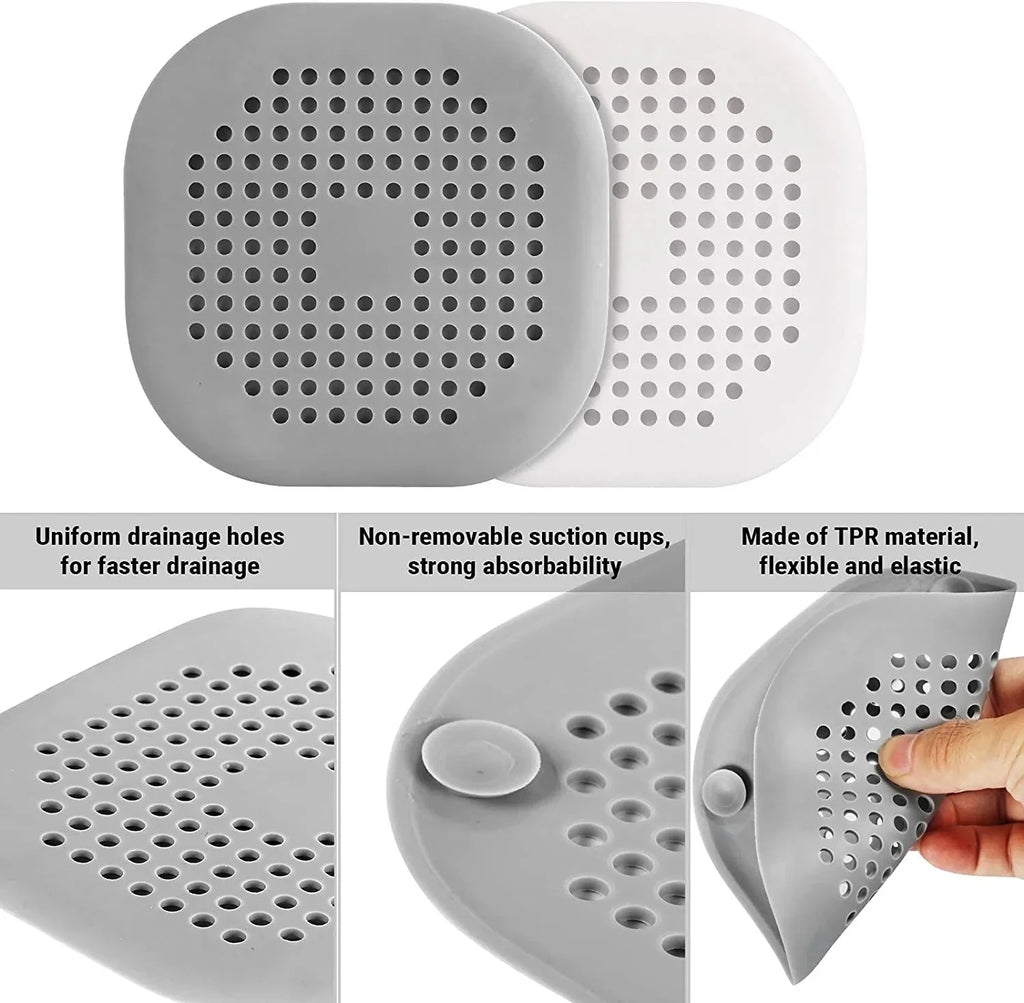 Silicone Shower Drain Hair Catcher & Sink Strainer Plug Drain Hair Catcher Babs