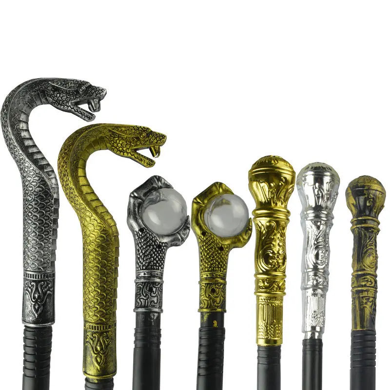 Halloween King Scepter Cosplay Props – Snake, Claw & Ball Costume Scepter Prop Babs