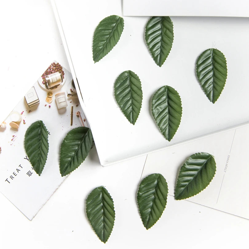 Silk Green Leaf Artificial Flowers for Wedding & Home Decor Artificial Silk Leaves Babs