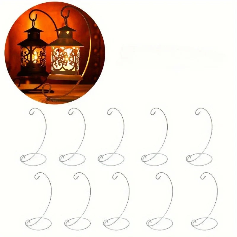 Semi-Circular Iron Hanger for Micro Landscape Hanging Bottles Decorative Iron Hanger Babs