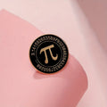 Math Pi Enamel Pin – Zinc Alloy Brooch for Clothing & Bags Enamel Lapel Pin Babs 2pcs