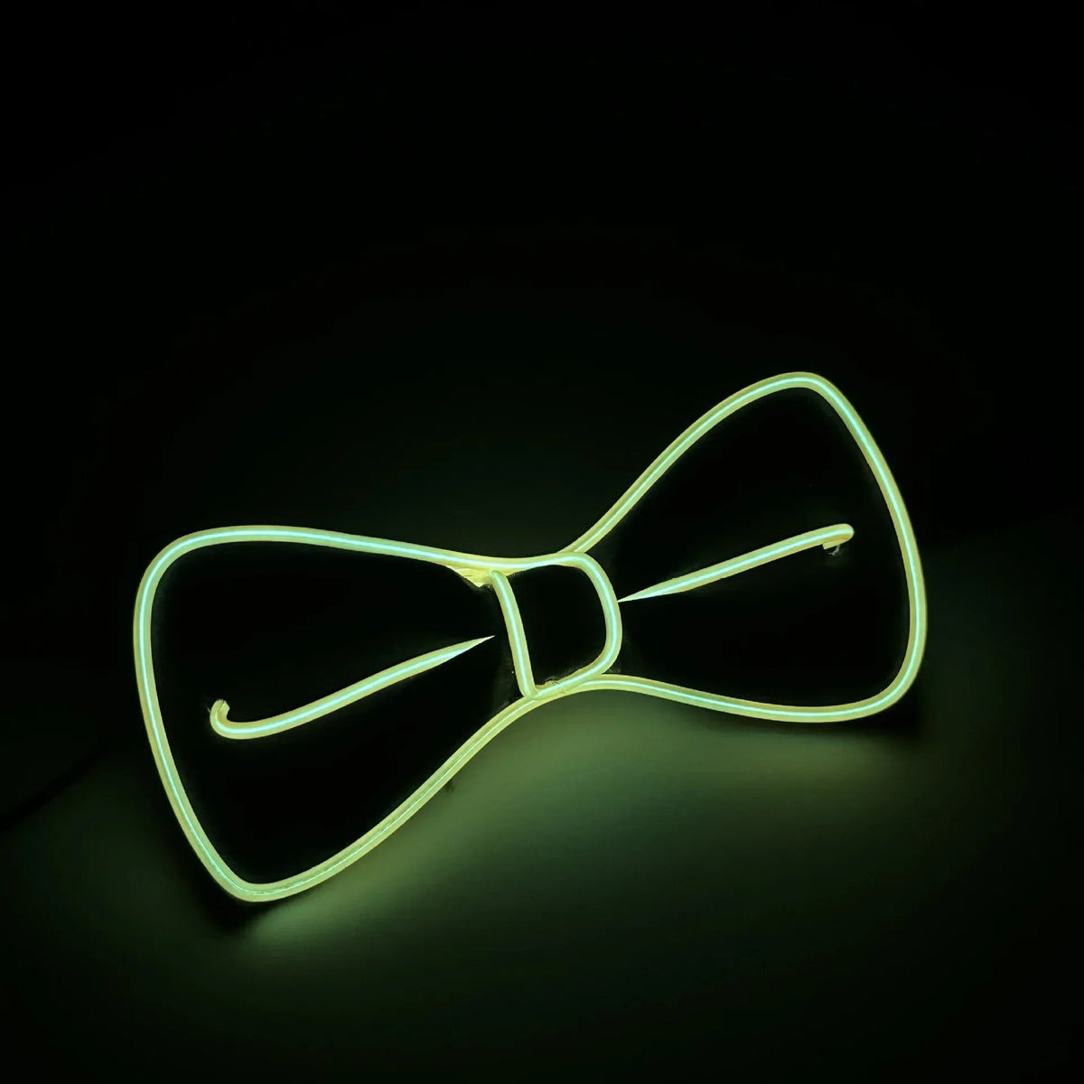 LED Light-Up Suspenders & Bow Tie Glow Party Set LED Party Accessories Babs (10)-Yellow