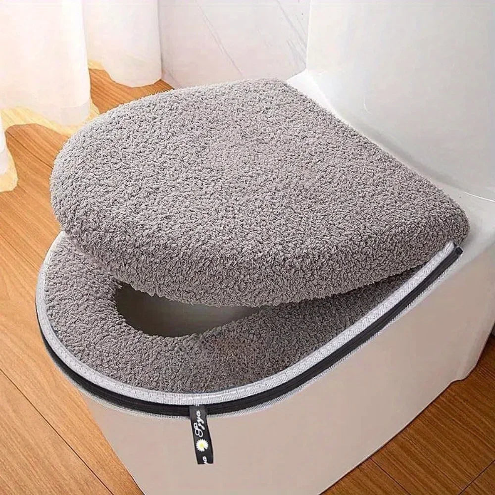 Winter Thickened Toilet Seat Cushion Set – Machine Washable Toilet Seat Cushion Babs