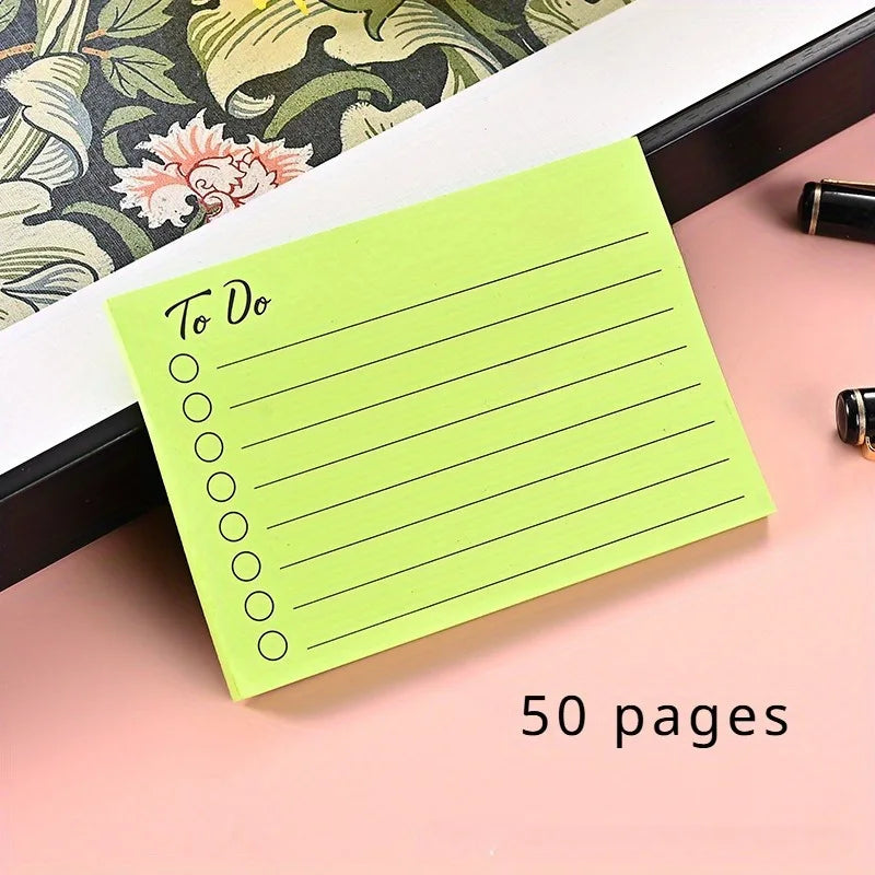 Fluorescent Sticky Notes Multi-Color Self-Adhesive Memo Notepad Sticky Notes Memo Pad Babs Light Green