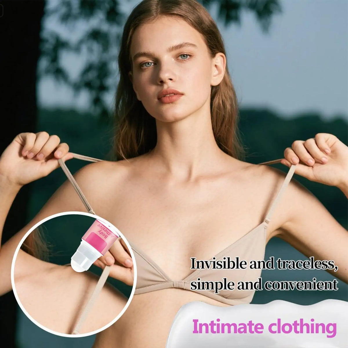 Body Glue Roll-On Adhesive for Clothes – Gentle & Long-Lasting Body Clothing Adhesive Babs