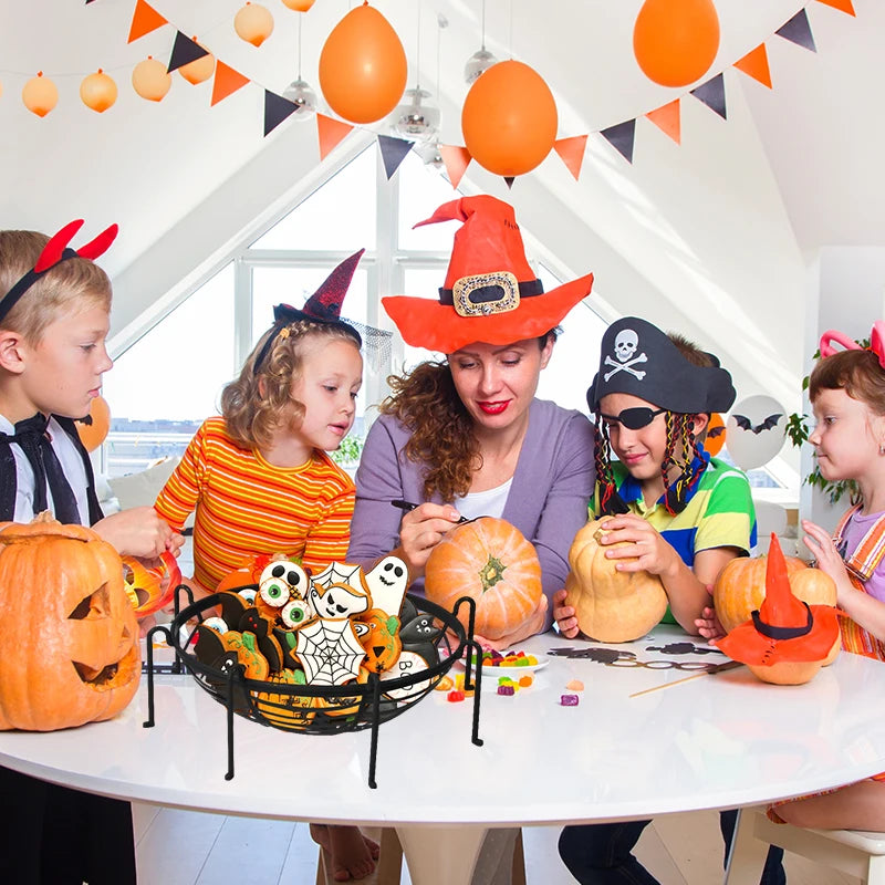 Halloween Spider Candy Basket – Party Treat Tray Decoration Halloween Party Decoration Babs