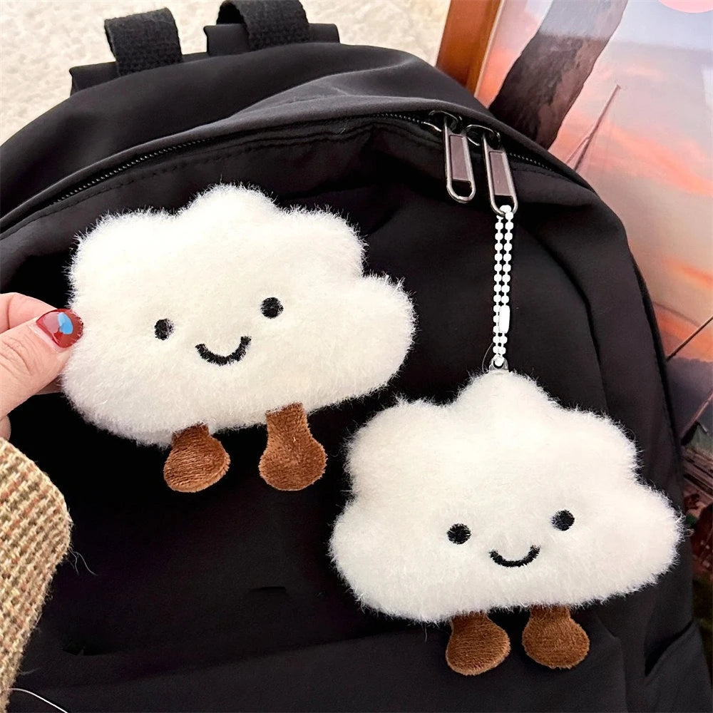 Cute Cloud Plush Brooch Keychain Bag Charm Pendant 1-20 PCS Plush Bag Charm Babs