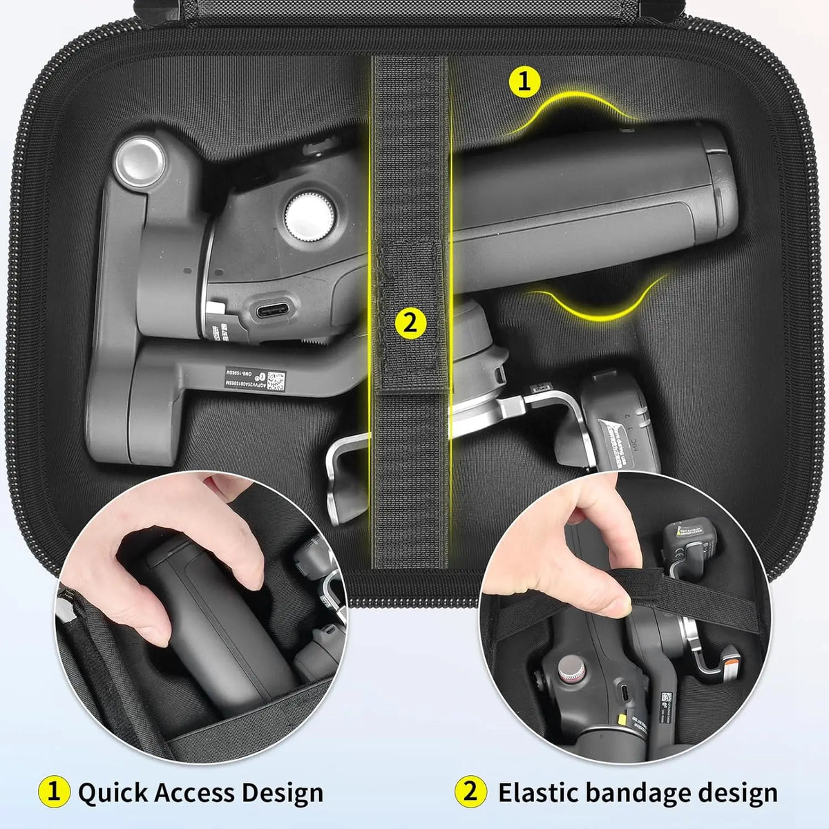 Hard Travel Case for DJI Osmo Mobile 8/7P/7 Gimbal Stabilizer Gimbal Carrying Case Babs
