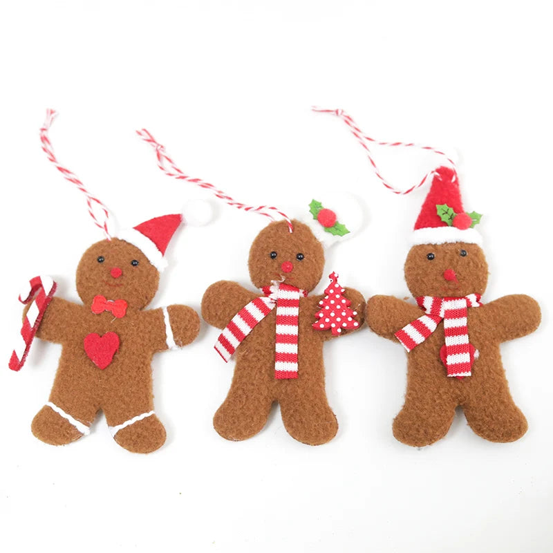3-Pack Gingerbread Man Christmas Tree Hanging Ornaments Christmas Ornament Set Babs Boy