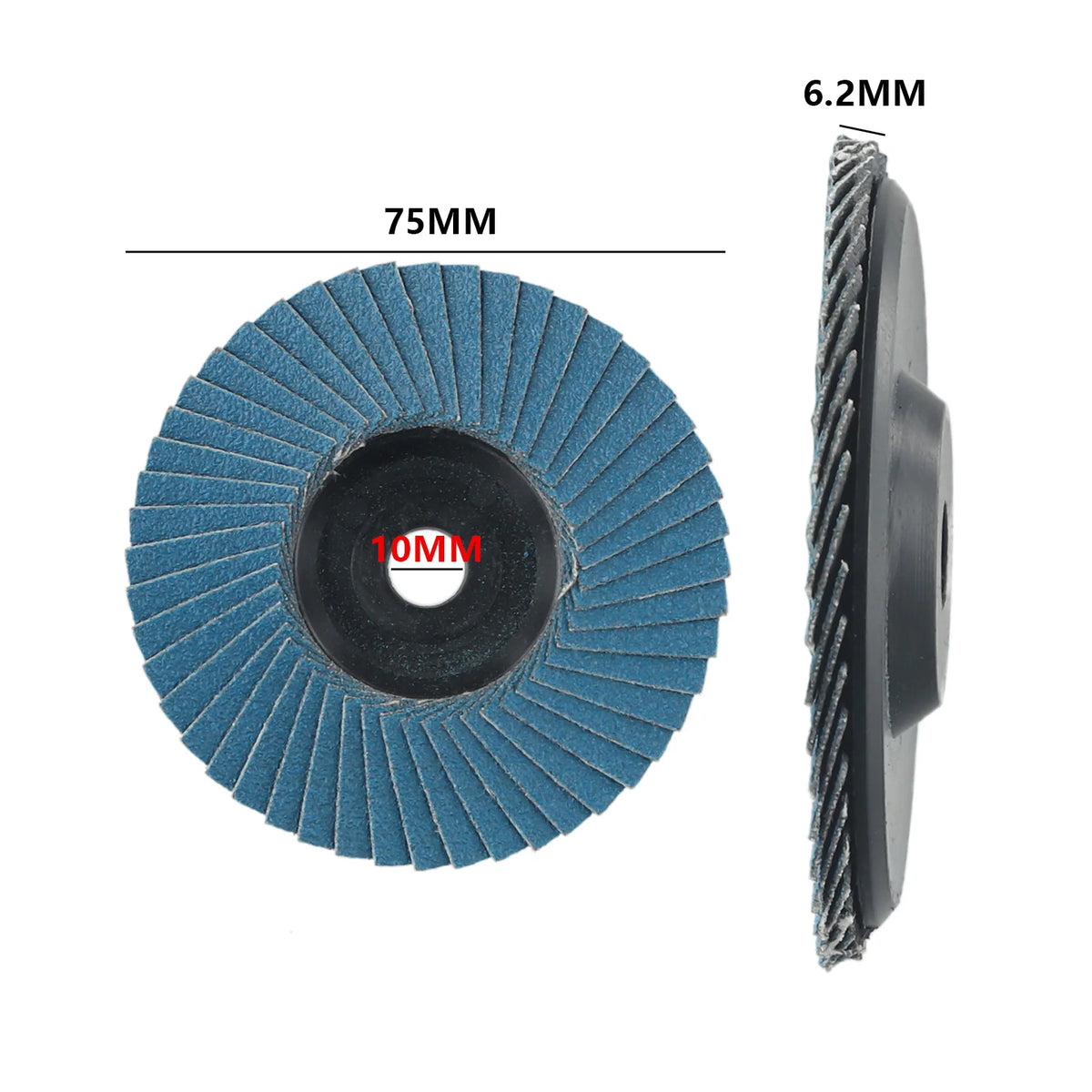 3-Pack 3" Flap Discs 75mm Grinding Wheels for Angle Grinder Abrasive Flap Discs Babs