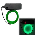 EL Wire Neon LED Glow Cable – DIY Costume, Car & Party Decor EL Wire Glow Cable Babs green 3m length