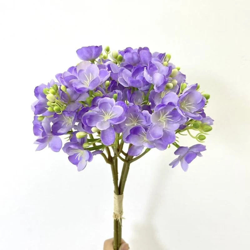 4-Piece Silk Jasmine Artificial Flower Bouquet – Wedding & Home Artificial Flower Bouquet Babs color 8 1 bundle